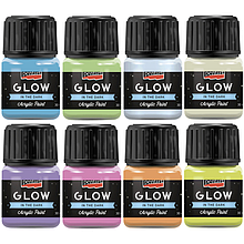 Фарба акрилова для декору "Glow in the dark", Оранжевий, 30 мл, Pentart