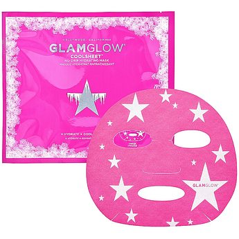 Зволожуюча маска з ефектом охолодження GlamGlow Coolsheet™ No-Drip Hydrating Sheet Mask 28 г