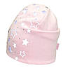 Демісезонна шапка подвійна Зірки рожевий зі світловідображаючим декором David's Star, фото 2