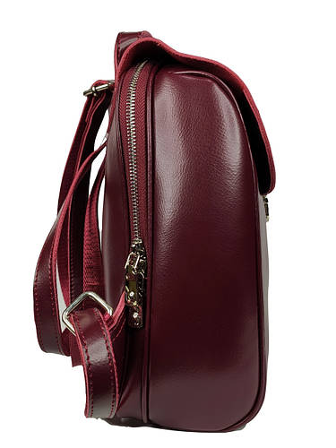 Купить Вместительный женский кожаный рюкзак с клапаном и застежкой ...