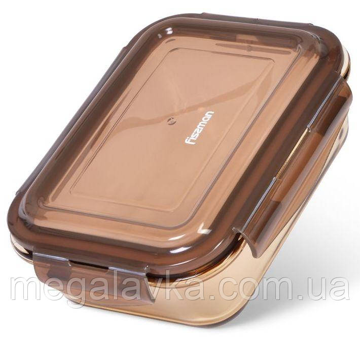 Контейнер з пластиковою кришкою харчової 1040 мл 19x14x6 см Fissman 6525 - MegaLavka