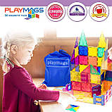 Магнітний конструктор 3D PLAYMAGS 150 елементів ігровий набір PM156 Оригінал, фото 9