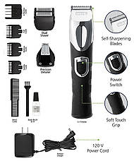 Триммер для окантовки и бороды Wahl Lithium Ion Trimmer Standart, 3 ножа (9854-600B3S), фото 3