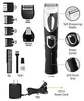 Триммер для окантовки и бороды Wahl Lithium Ion Trimmer Standart, 3 ножа (9854-600B3S), фото 3