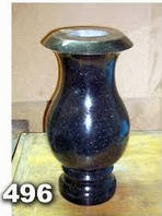 Гранитная ваза на кладбище, вазы из гранита на могилу образец № 496