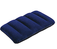 Надувная флокированная подушка Intex 68672, синяя