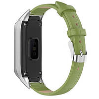 Ремешок Leather Strap для Samsung Galaxy Fit R370 Green