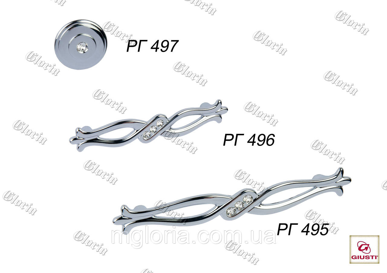 Ручки меблеві РГ-495, РГ-496, РГ-497