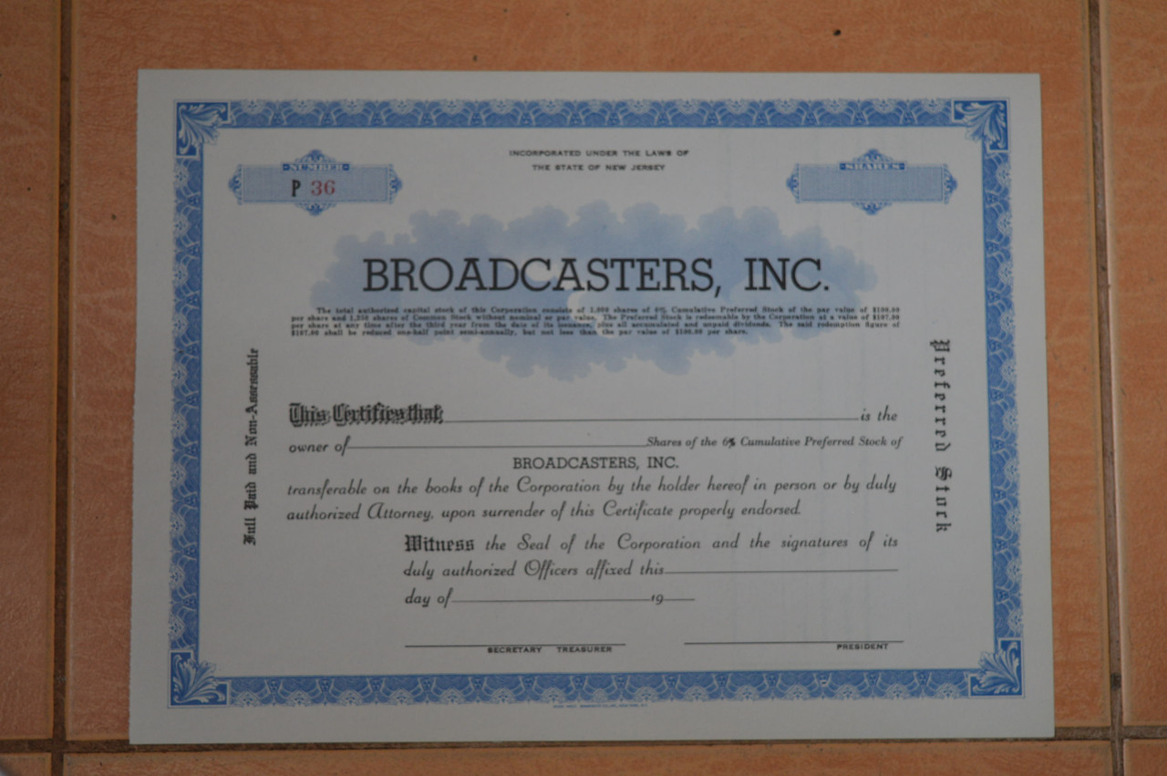 Акція. США. 19.. рік №36 (Р-1.53)