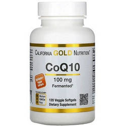 Вітаміни коензим Q10 California Gold Nutrition CoQ10 100 mg (120 капсул.)