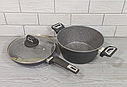 Набір казанів (кастрюль) з мармуровим покриттям Benson BN-343 Набір кухонного посуду 9 предметів, фото 8