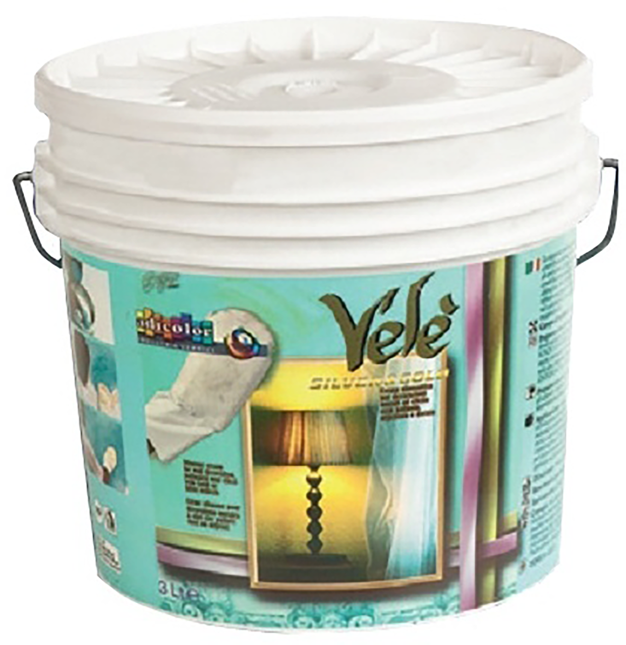 Декоративна штукатурка з ефектом патиноване воску Adicolor Vele Silver & Gold