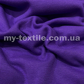 Рібана гладка трикотажна гумка ширина 180 см Фіолетовий