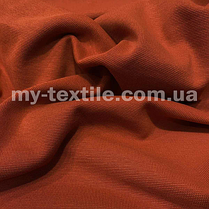 Рібана гладка трикотажна гумка ширина 180 см Теракотовий