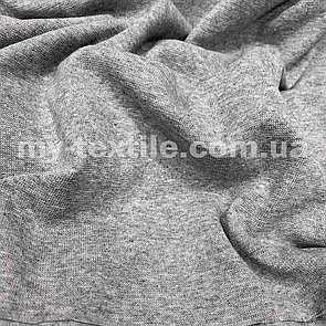 Рібана гладка трикотажна гумка ширина 180 см Світло-Сірий