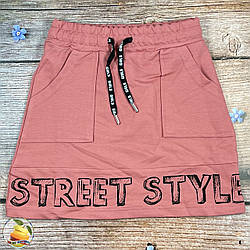 Дитяча спідниця з кишенями Розміри: 5,6,7,8 років (01624-2)