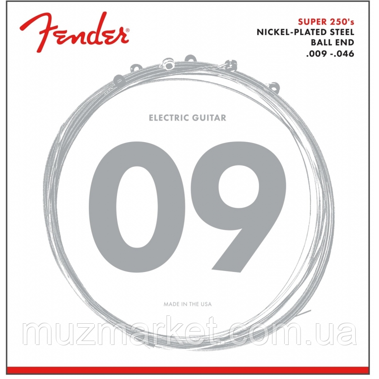 Струни для електрогітар FENDER 250LR, фото 1