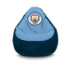 Крісло мішок "Football. Manchester City FC" Флок XXXL (100х135 см)