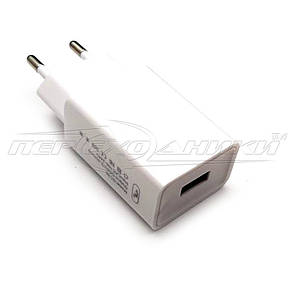 Мережевий зарядний пристрій USB 5V, 2.4 A, білий, фото 2
