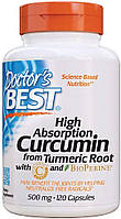 Куркумин Doctor's Best High Absorption Curcumin with BioPerine 500mg 120 капсул