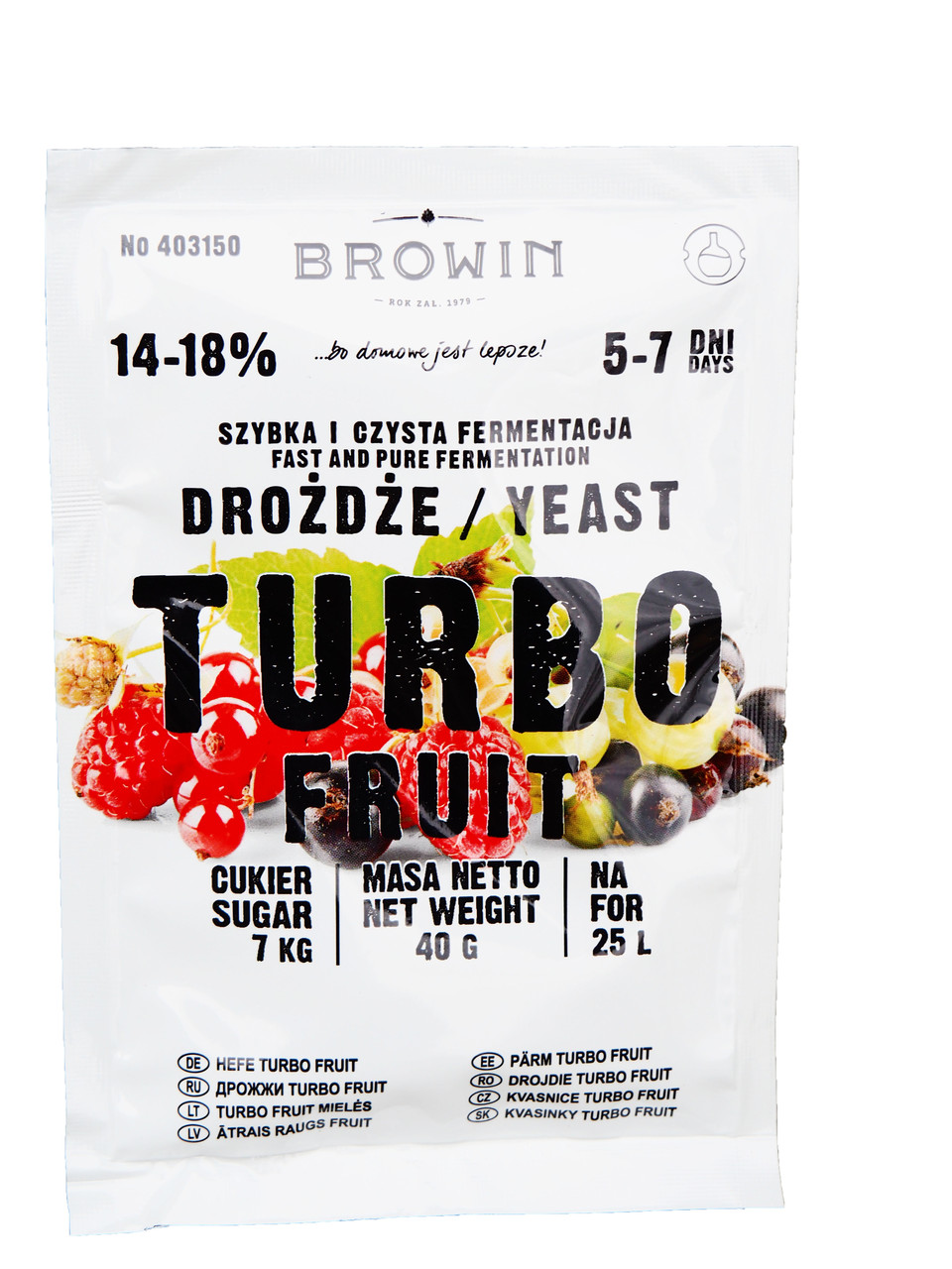 Фруктові дріжджі Browin Turbo Fruit, фото 1