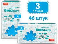 Подгузники детские Dino Baby 3 (4-9 кг), 46 шт