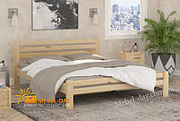 Кровать двуспальная деревянная Премьера МФ Wellmebely