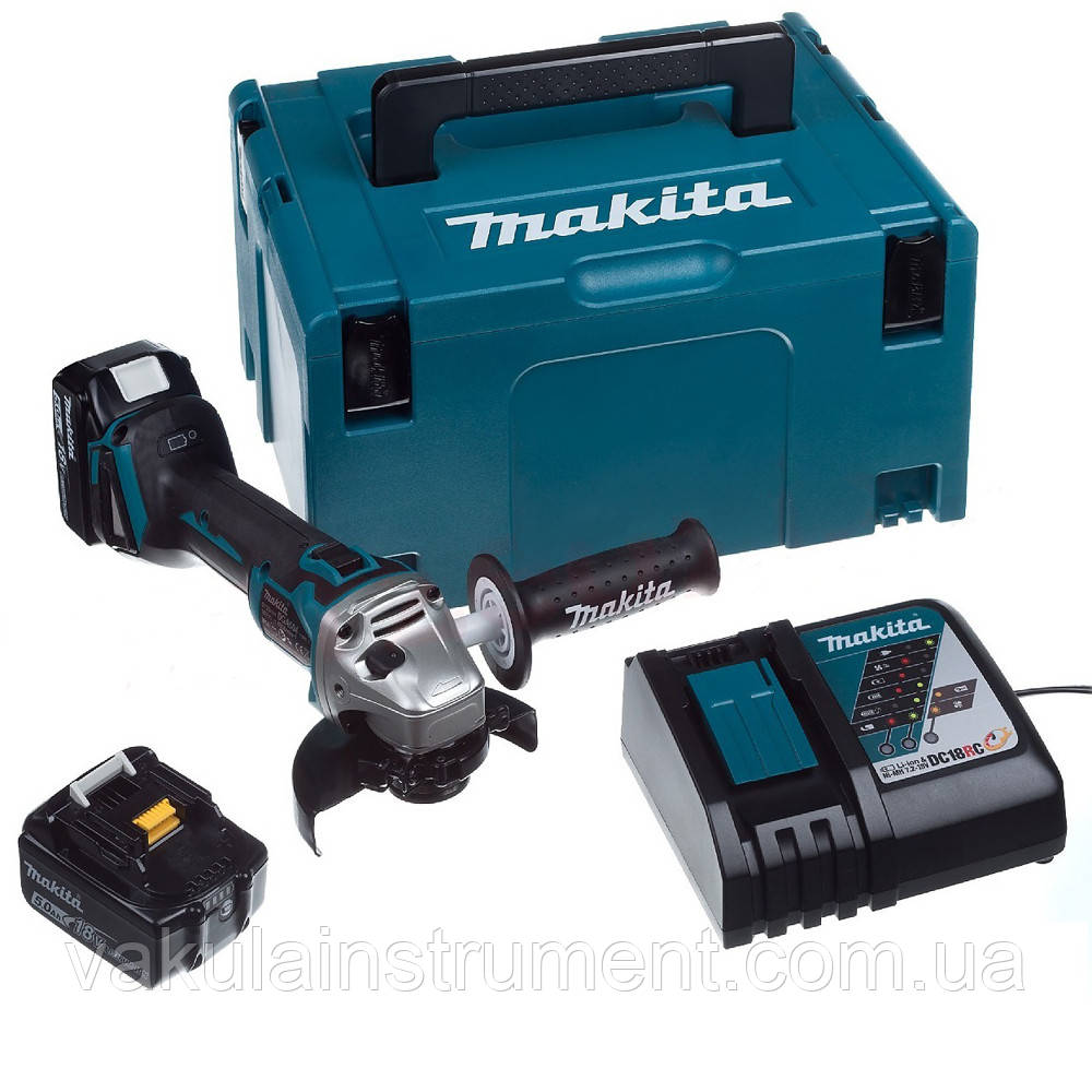 Акумуляторна болгарка Makita DGA 504 RTJ