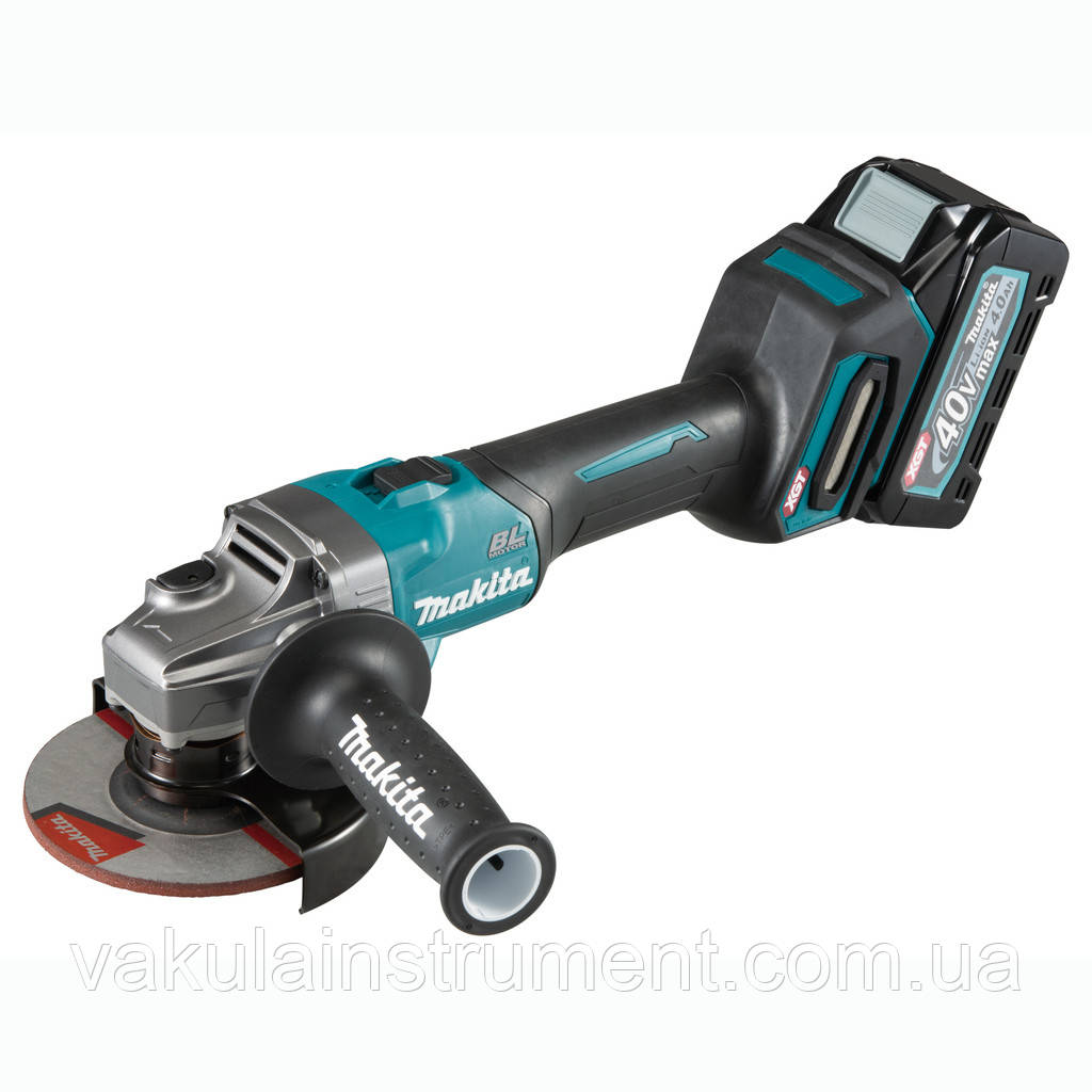 Акумуляторна кутова шліфмашина XGT 40 V MAX Makita GA008GM201, фото 1