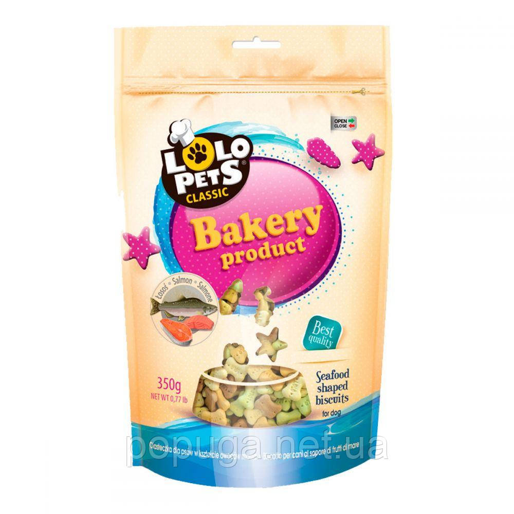 Lolo Pets Classic Bakery печиво для собак з лососем, 350 г