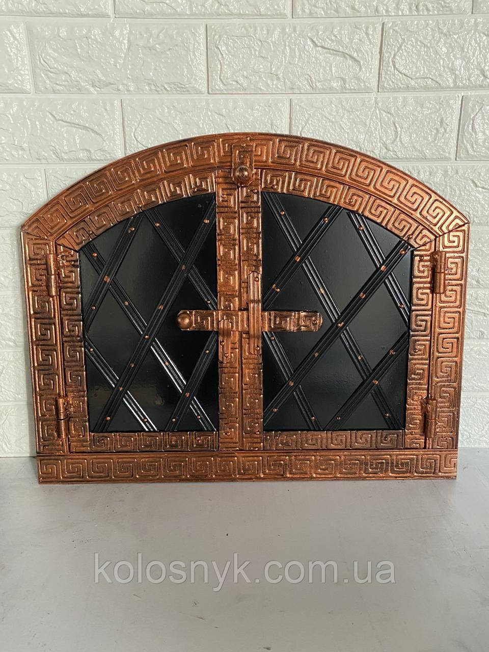 Дверцята для хлібної печі арка метал "3" мм.330х430