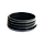 Заглушка кругла на трубу 76 мм пластикова, фото 2