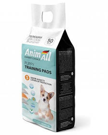 Пелюшки AnimAll Puppy Training Pads для собак і цуценят, 60 х 60 см, 50 шт.