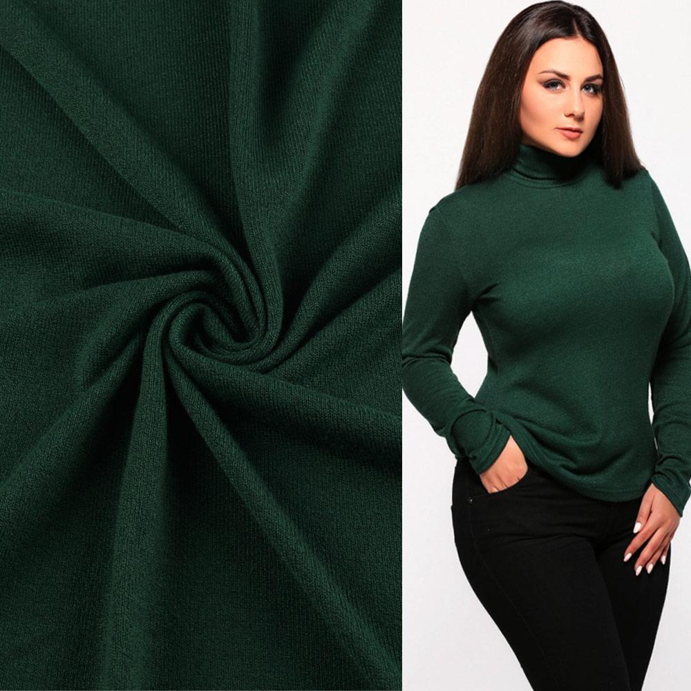 Трикотаж з віскозою зелений темний ш.170