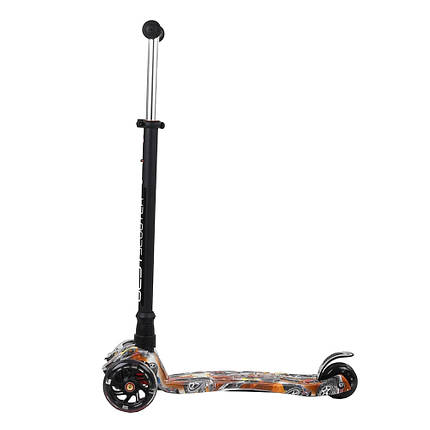 Самокат MAXI Best Scooter 779-1537, чорний з коричневим, фото 3