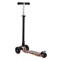 Самокат MAXI Best Scooter 779-1537, чорний з коричневим, фото 4