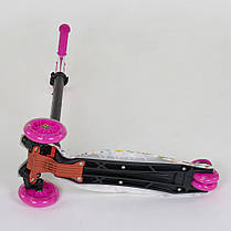 Самокат MAXI Best Scooter А 24652/779-1396, рожевий, фото 5