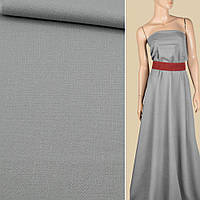 Креп льон стрейч сірий світлий, ш.150