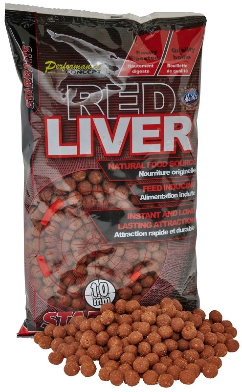 Бойли Starbaits Red Liver 10mm 1kg