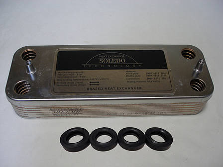 Вторинний пластинчастий теплообмінник ГВП SAUNIER DUVAL Thema Classic, Combitek, Isotwin 12 пл. S1005800, фото 1