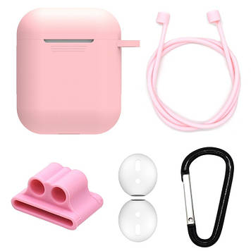 Чохол силіконовий DS Case для Apple AirPods/ AirPods 2 Pink (343532333)