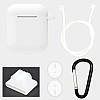 Чохол силіконовий DS Case для Apple AirPods/AirPods 2 White (343532331), фото 4