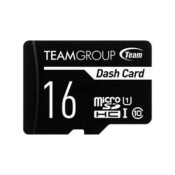 Картка пам'яті MicroSDHC 16 GB UHS-I Class 10 Team Dash Card + SD-adapter (TDUSDH16GUHS03)