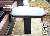 Гранітний стіл на цвинтар зразок No 458