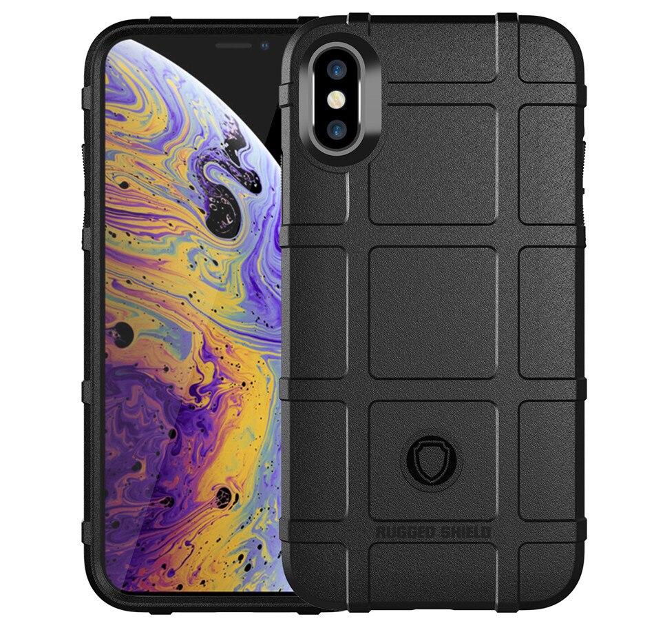 Протиударний чохол бампер Shield для iphone X чорний гумовий