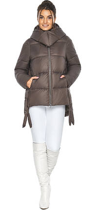 Оригінальна куртка жіноча колір капучіно модель 43070 40 (3XS) 42 (XXS), фото 2