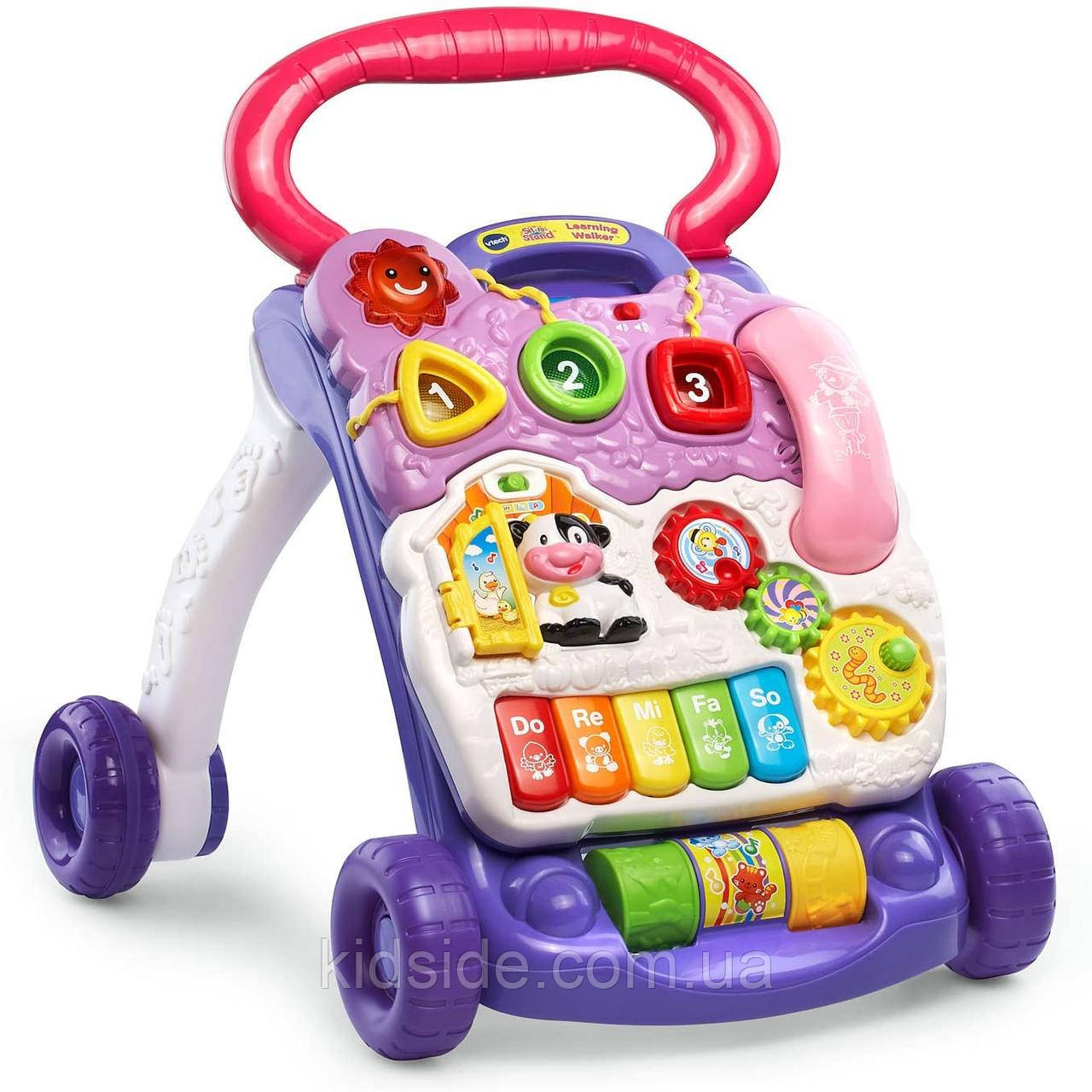 VTech 80-077030 Ходунки штовхачі Навчання сидячи та стоячи Фіолетові