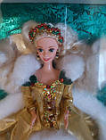 Barbie Happy Holidays 12155 Лялька Барбі Колекційна Щасливого Різдва 1994, фото 8