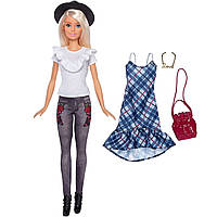Кукла Барби с набором одежды Джинсовый цветок Barbie Denim Floral FJF68