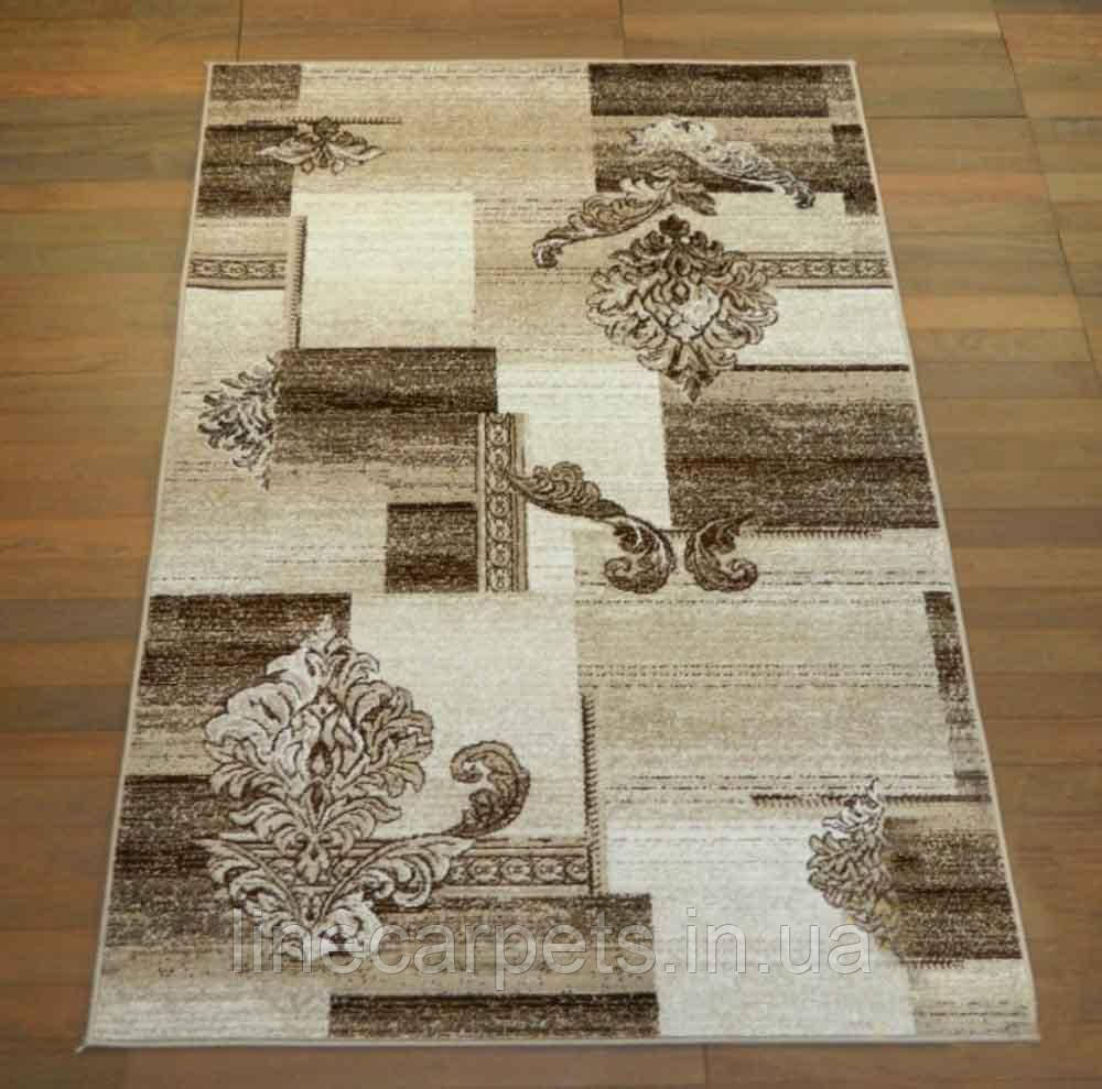 Бежевий сучасний килим у вітальню Cappuccino 16009-12, фото 1